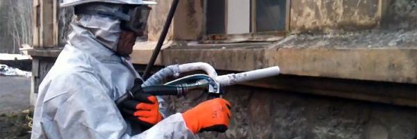 D�capage de fa�ade par cryog�nie � la glace carbonique